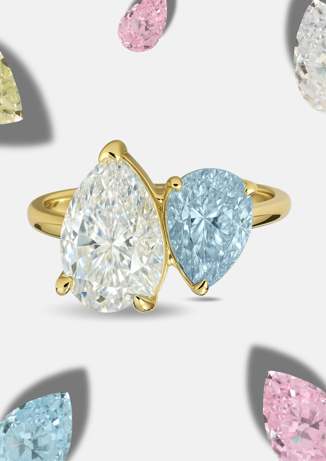 The "You & Me" Leonella Birth Month Ring Gold