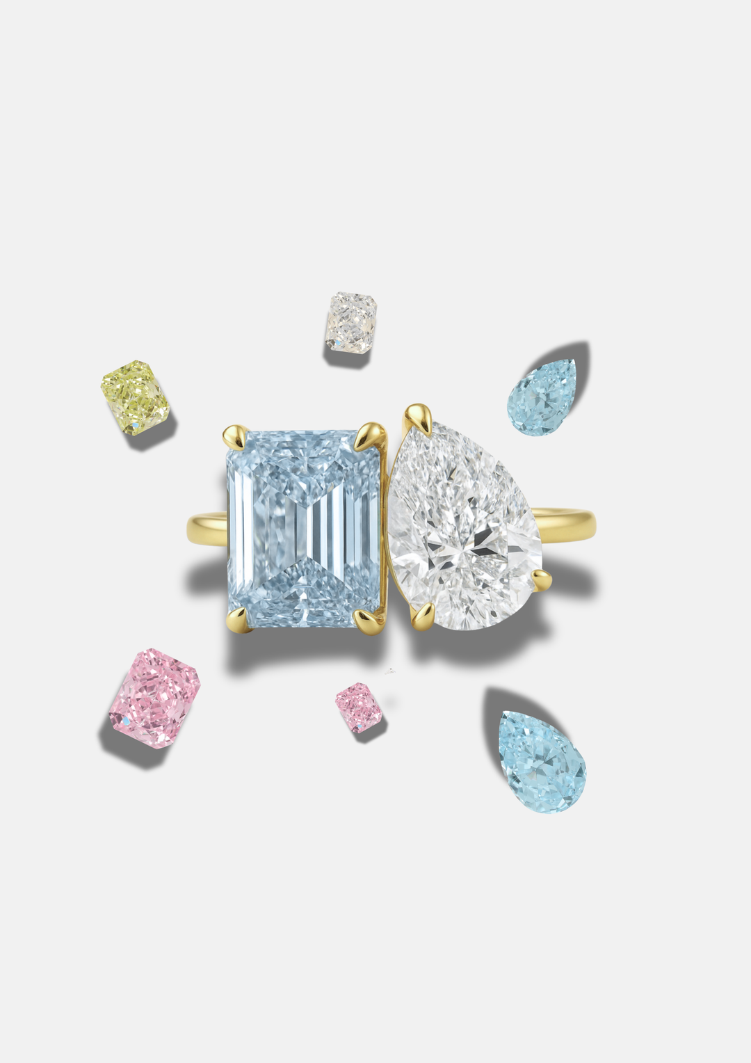 The "You & Me" Alara Birth Month Ring Gold