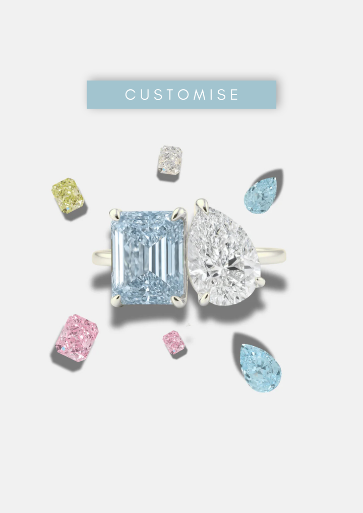 The "You & Me" Alara Birth Month Ring Silver