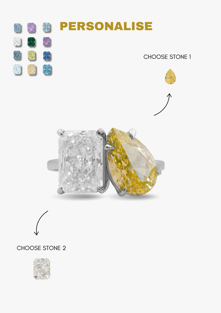 Small "You & Me" Alara Birth Month Ring