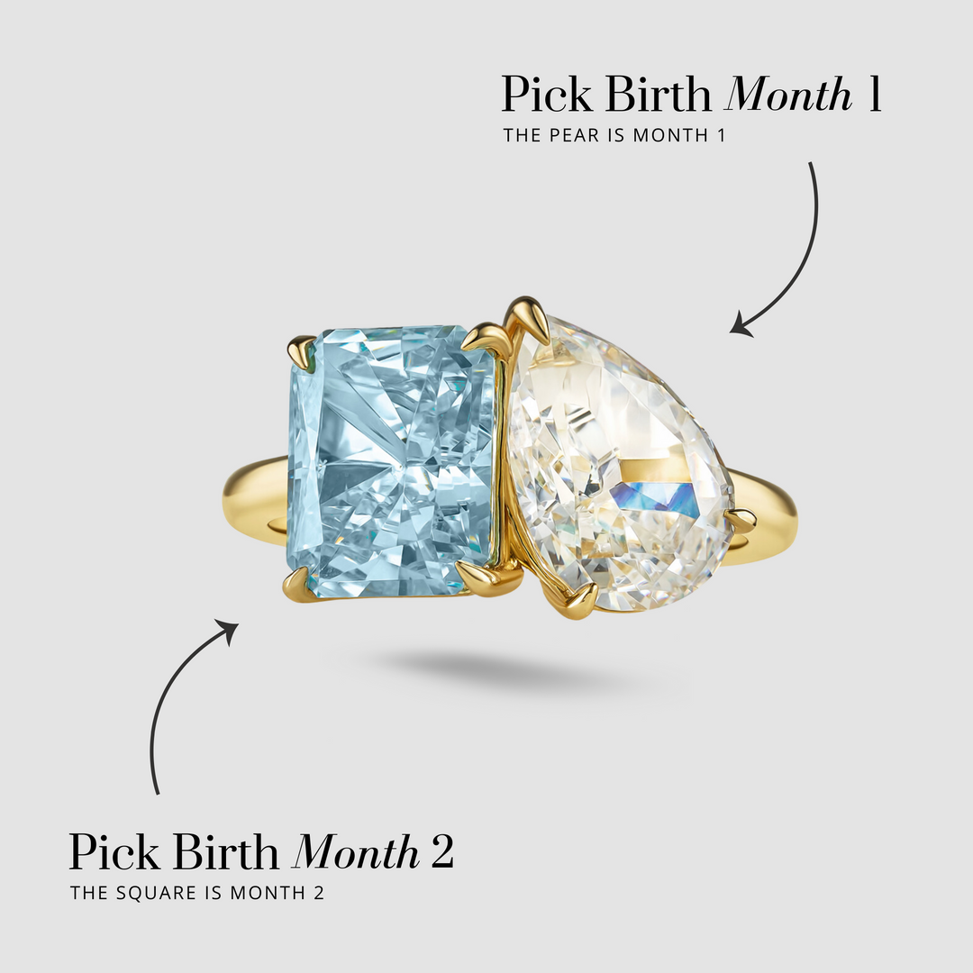 The "You & Me" Alara Birth Month Ring