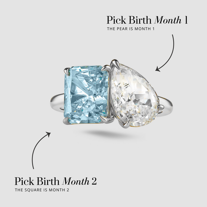 The "You & Me" Alara Birth Month Ring