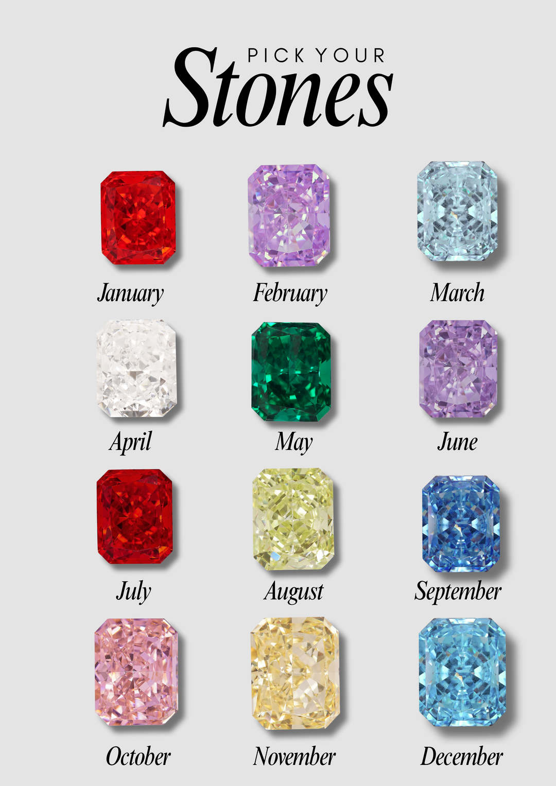 Unisex "You & Me" Alara Birth Month Ring