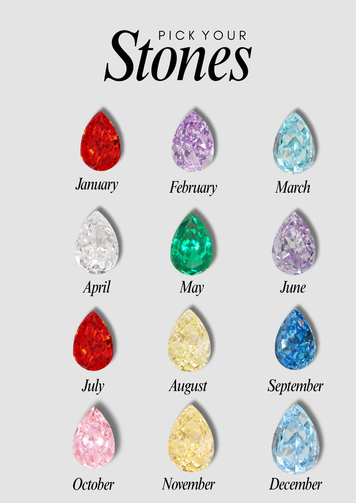 Unisex "You & Me" Alara Birth Month Ring